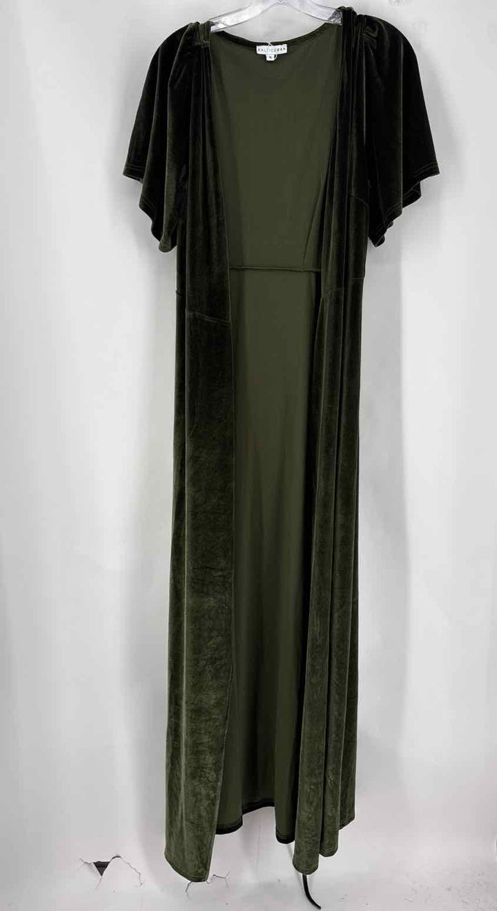 Size XL Green Velour Dress