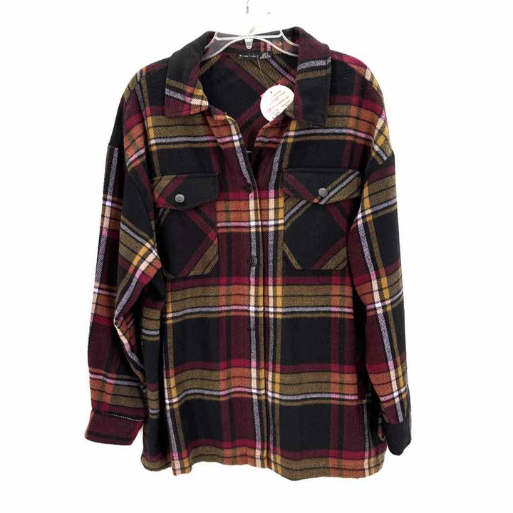 Size X Black Flannel Jacket