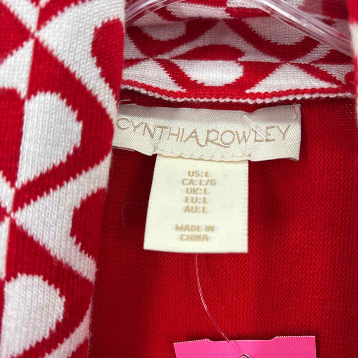 Size L CYNTHIA ROWLEY Red Shirt