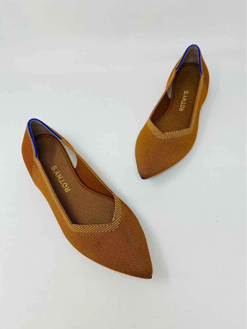 Shoe Size 8.5 ROTHY'S Tan Flats