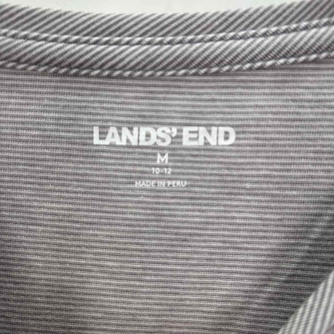 Size M LAND END Gray Shirt