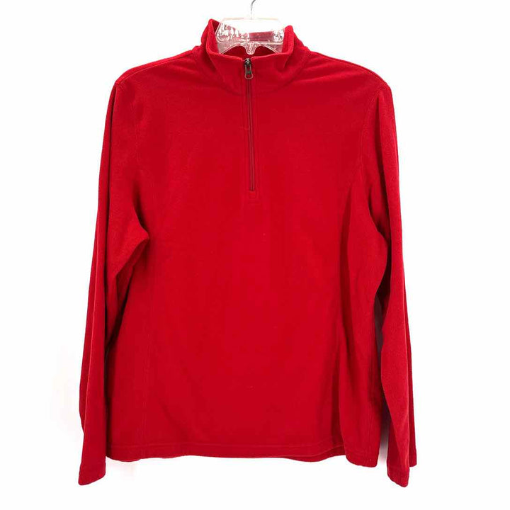 Size XL LAND END Red Fleece Jacket