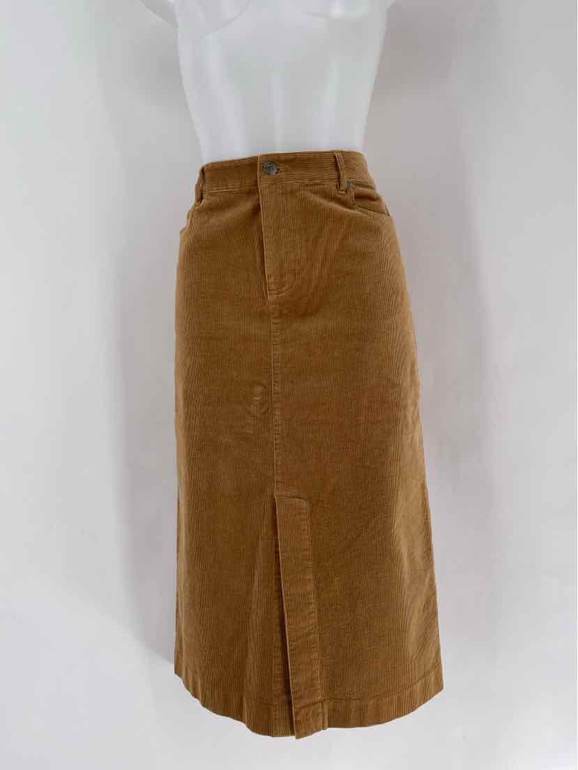 Size 8 Talbots Brown Corduroy Skirt