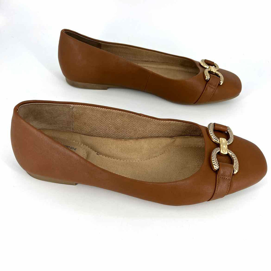 Shoe Size 9.5 Camel Flats
