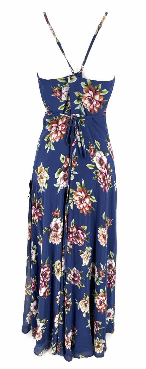 LULUS Navy Print Dress