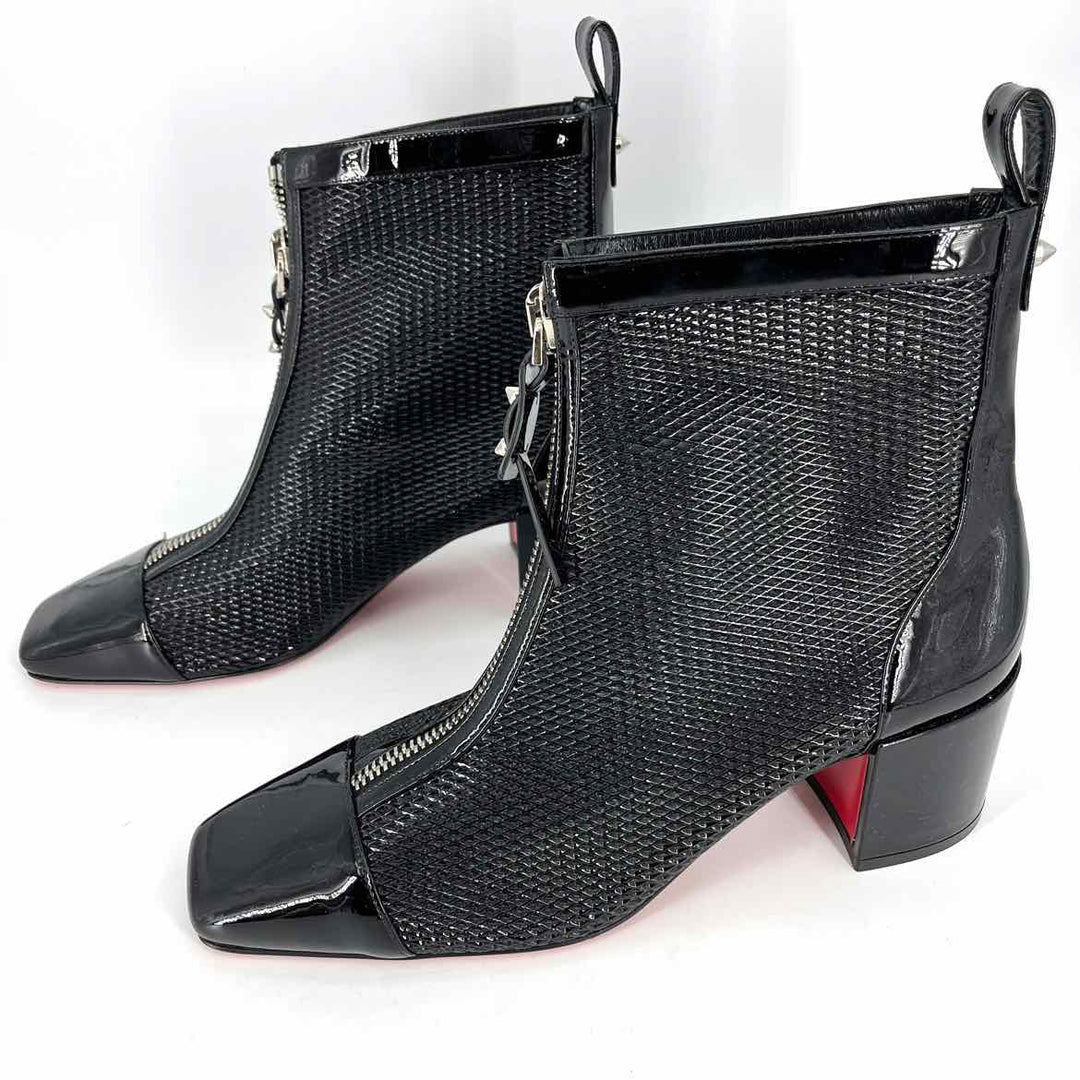 Shoe Size 41 CHRISTIAN LOUBOUTIN Black PATENT Luxury - Boots