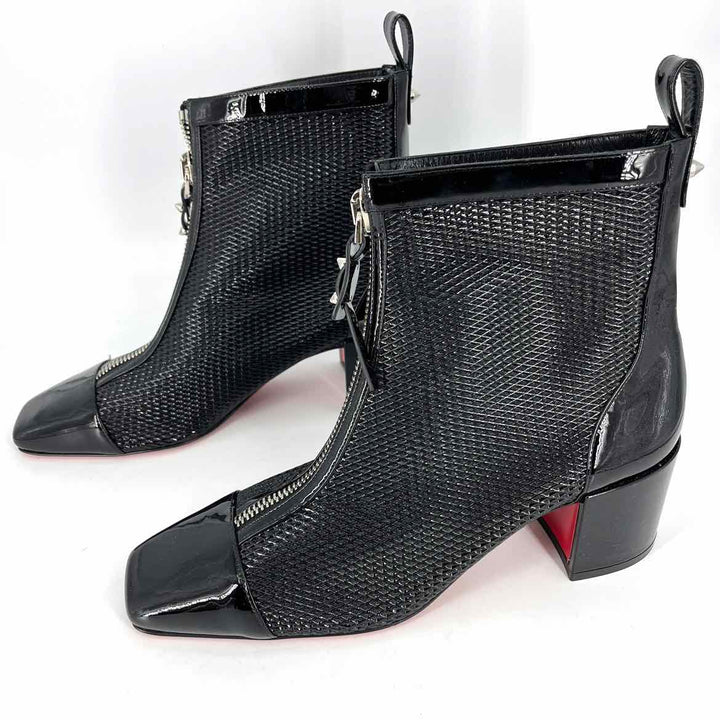 Shoe Size 41 CHRISTIAN LOUBOUTIN Black PATENT Luxury - Boots