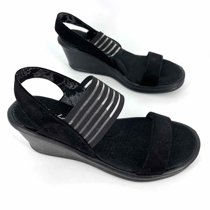 Shoe Size 10 Sketchers Black Sandals