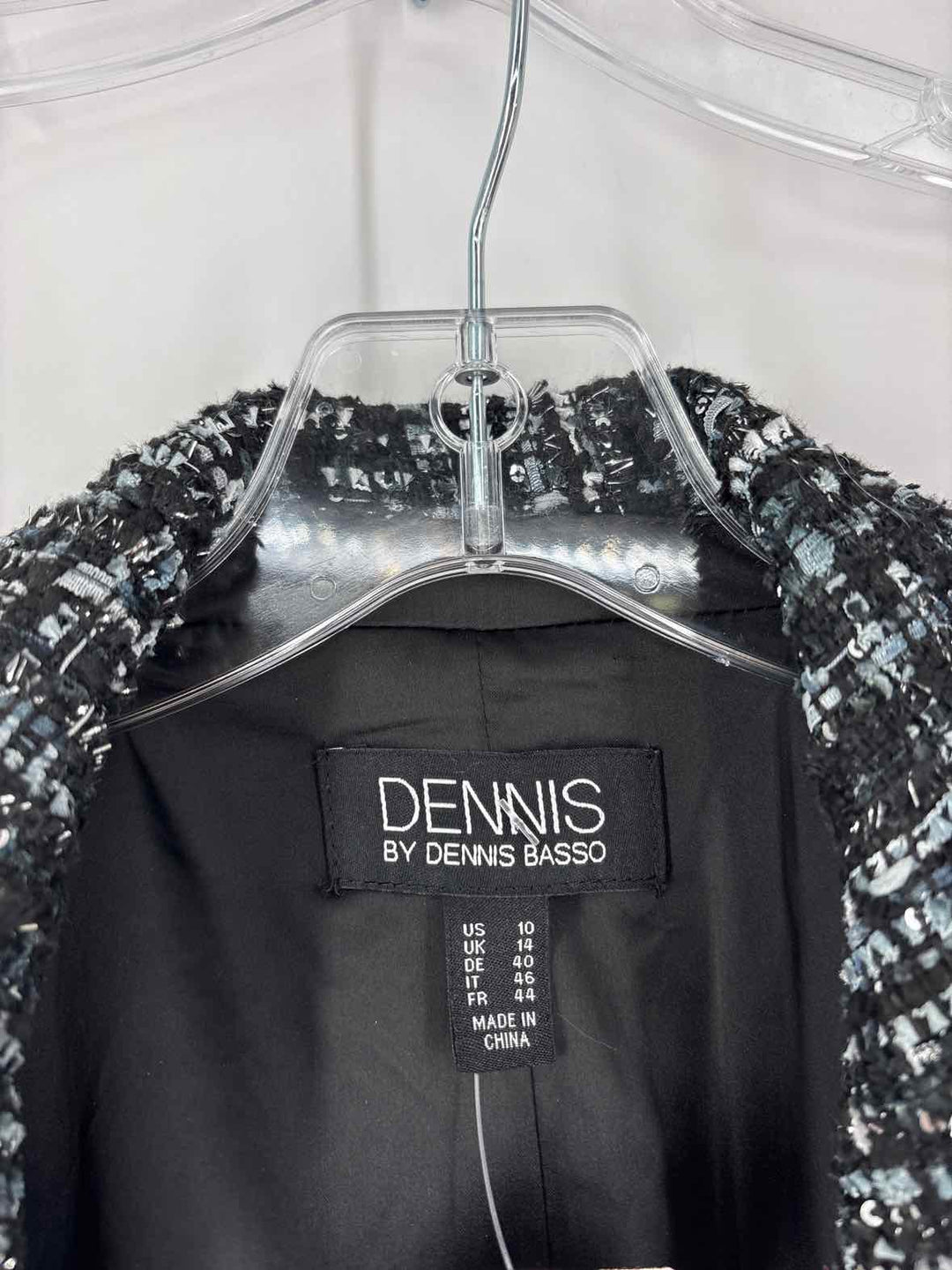 Size 10 DENNIS BASSO Black Blazer