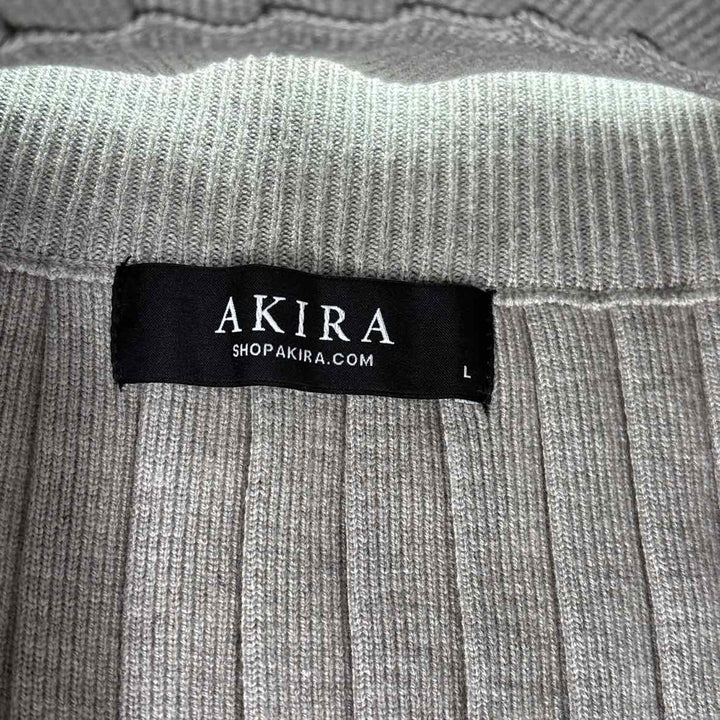 Size L AKIRA Gray Knit Skirt
