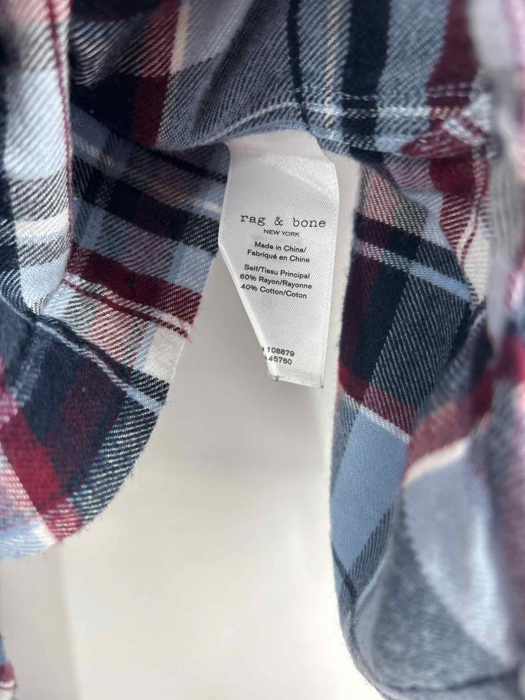 Size S RAG & BONE Blue Shirt