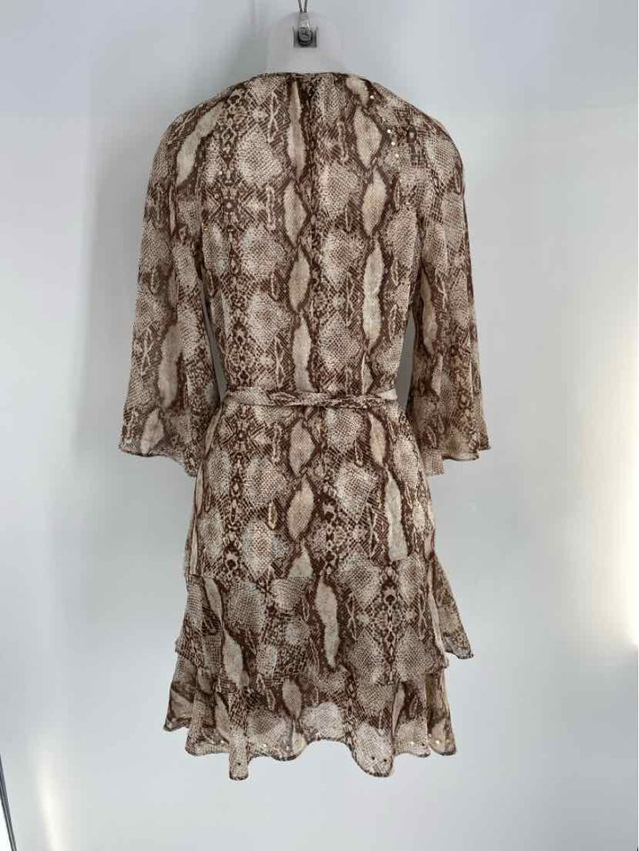 Size M White House Black Market Brown Dress