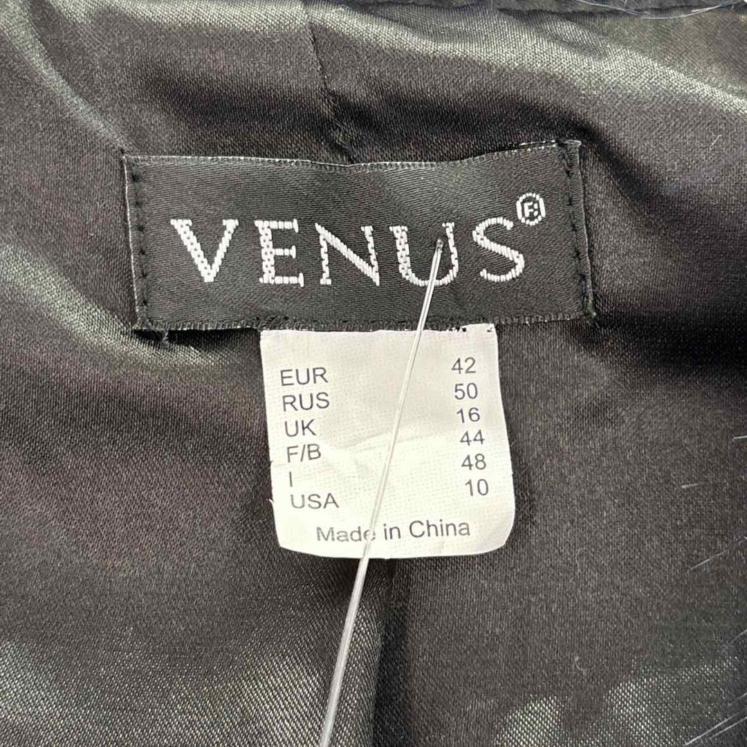 Size 10 VENUS Multi-Color Faux Fur Jacket