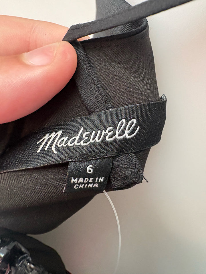 Size 6 MADEWELL Black Dress