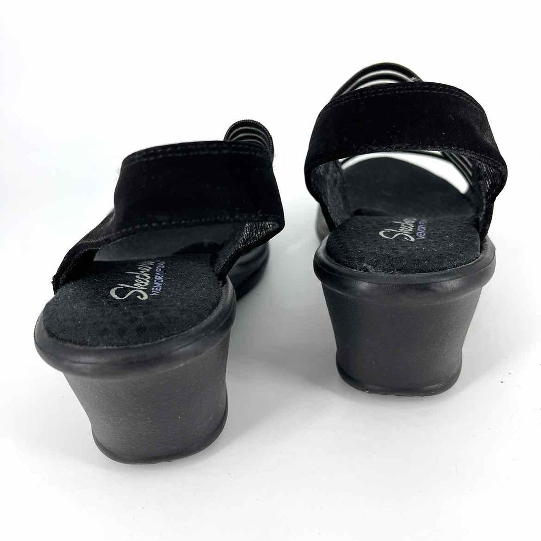 Shoe Size 10 Sketchers Black Sandals