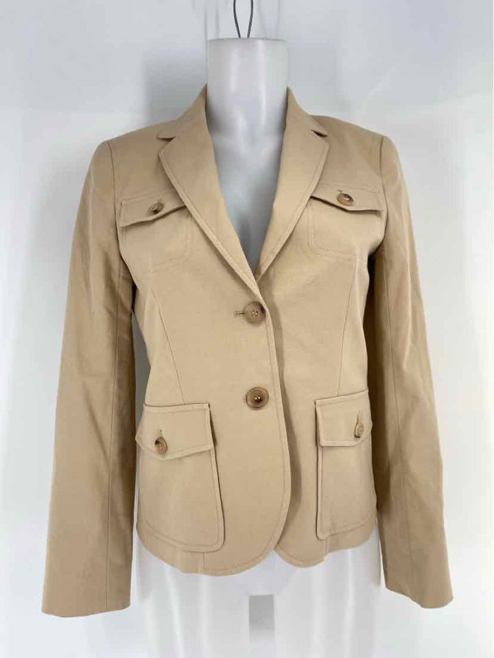 Size 6 THEORY Tan Jacket