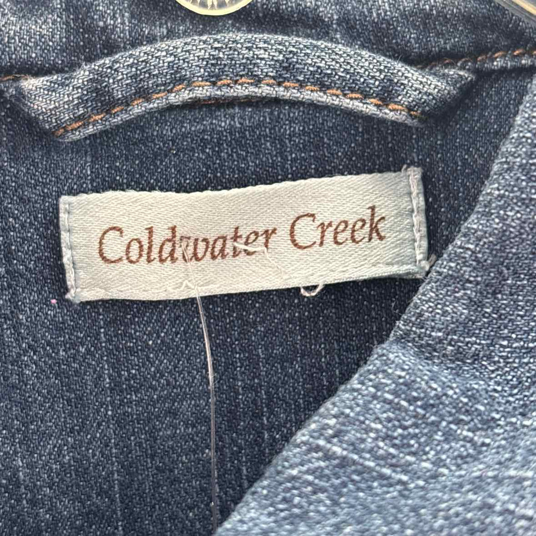 Size M J JILL Navy Denim Jacket