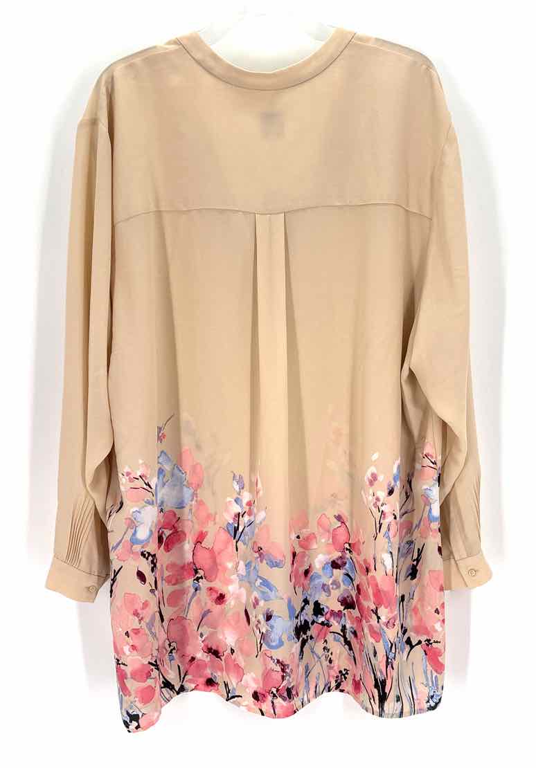 Size 3X Anne Klein Beige Shirt