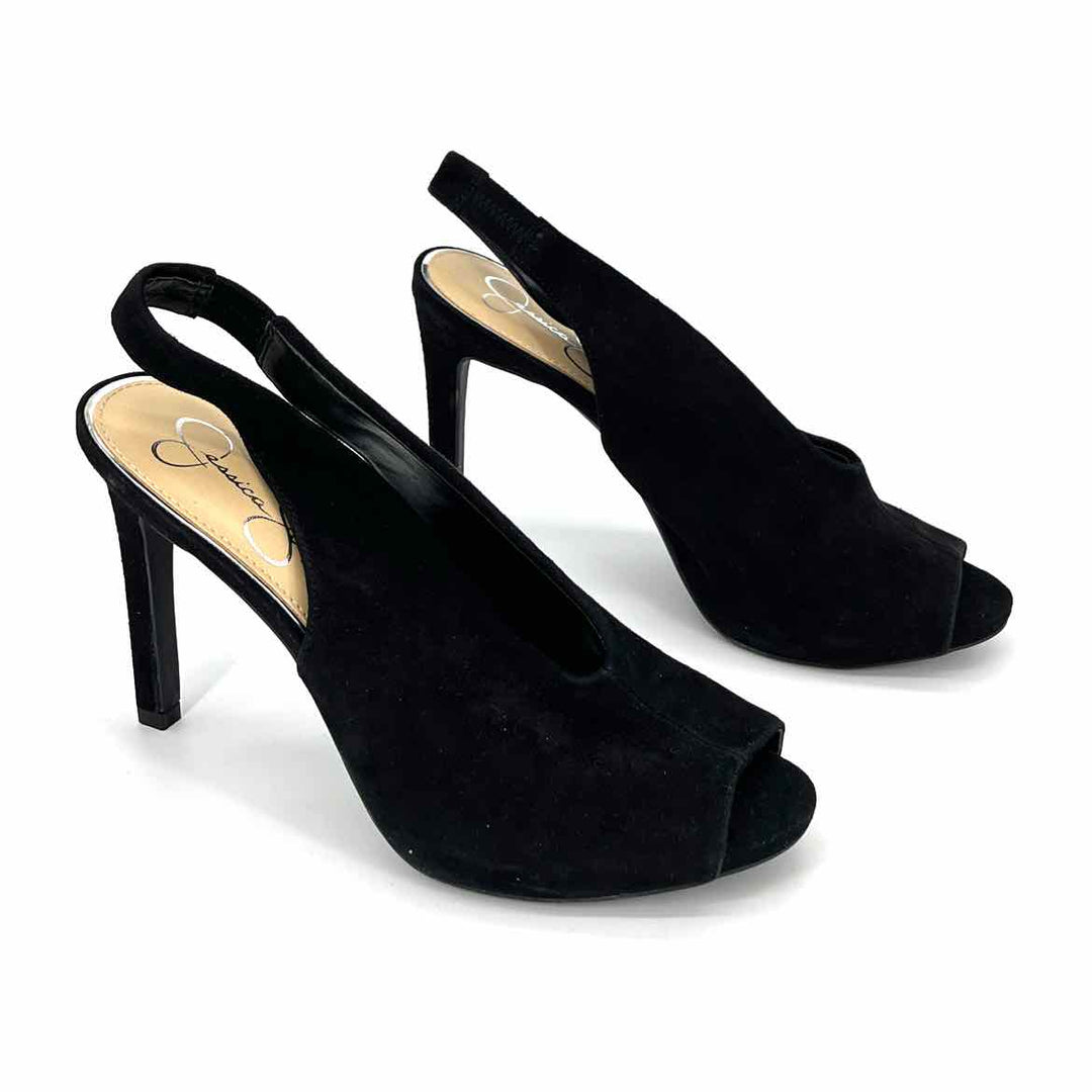 Shoe Size 9 Jessica Simpson Black Suede Pumps