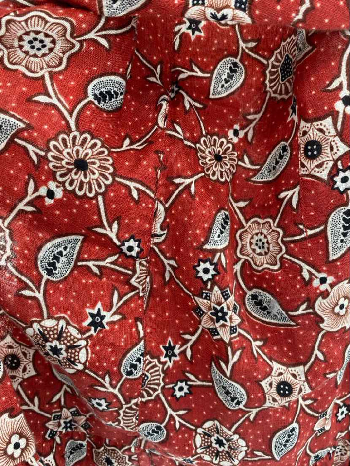 Size S Red Print Dress