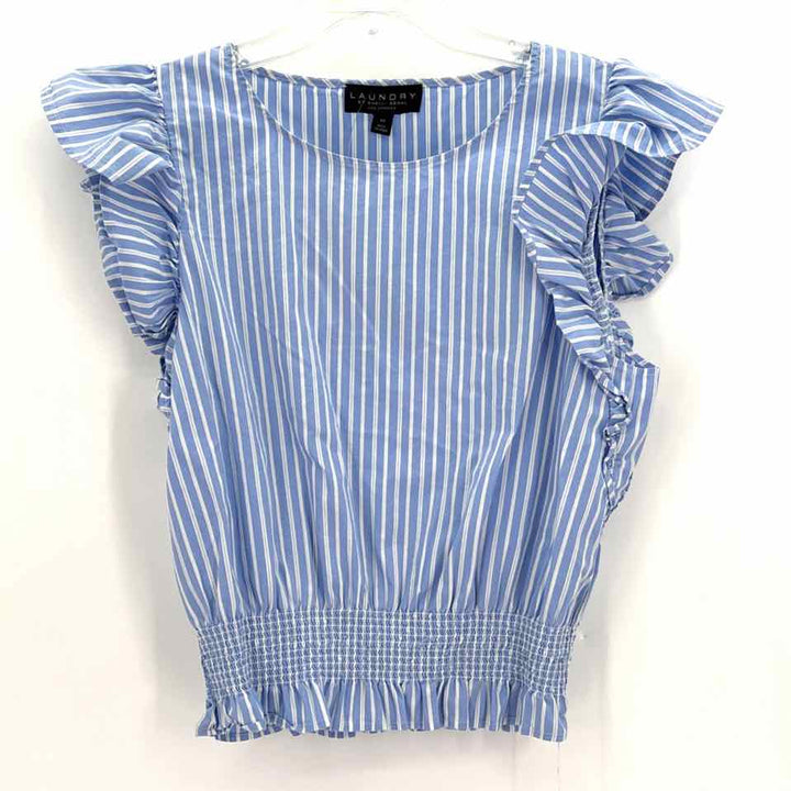 Size M LAUNDRY Blue Print Shirt