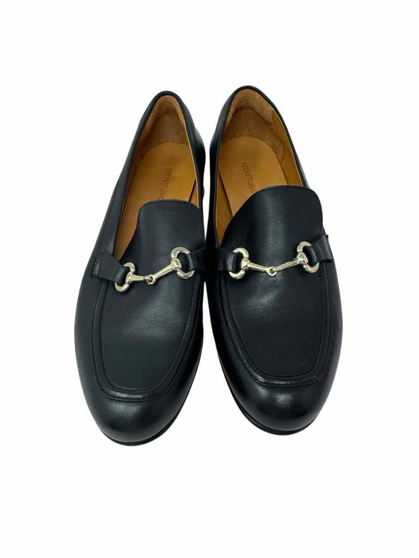Shoe Size 6.5 Black Leather Loafers