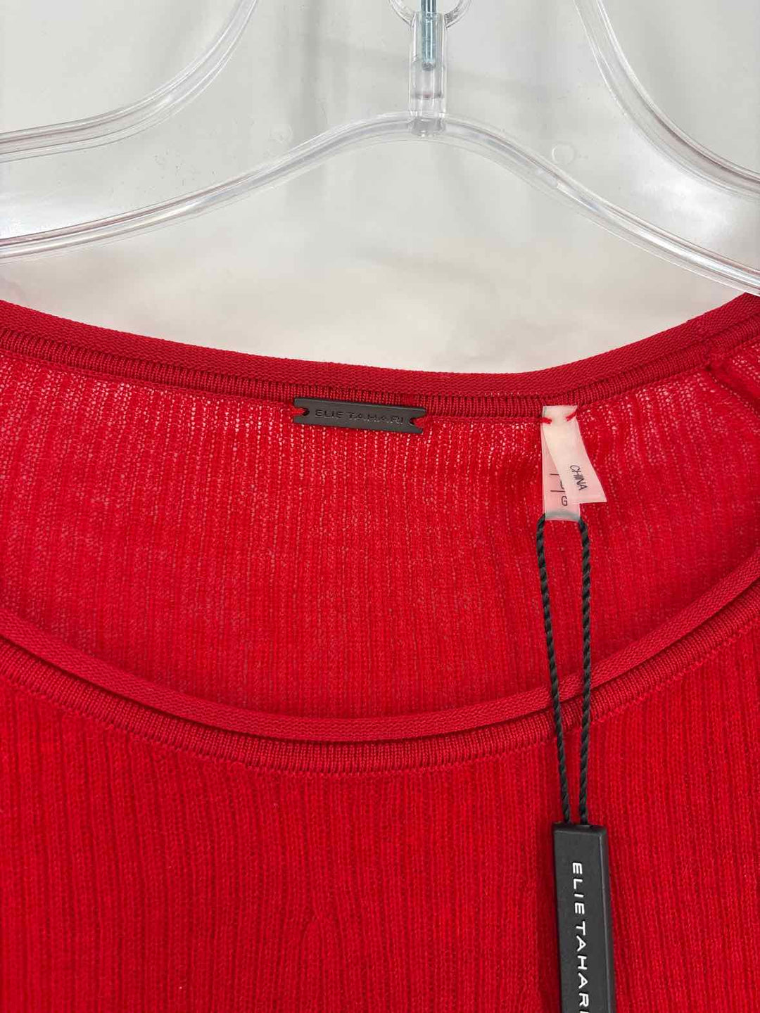 Size L ELIE TAHARI Red Sweater