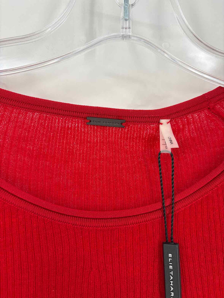 Size L ELIE TAHARI Red Sweater