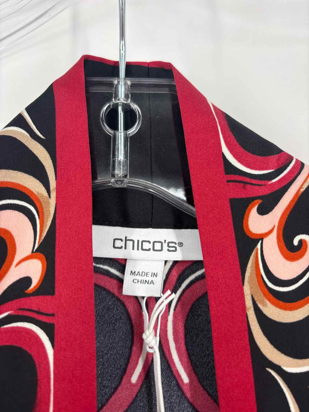 Size S/M Chico's PINK PRINT Shirt