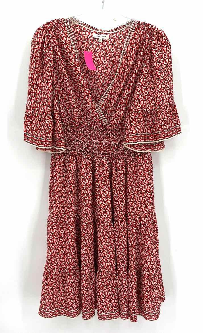 Size S MAX STUDIO Red Print Dress