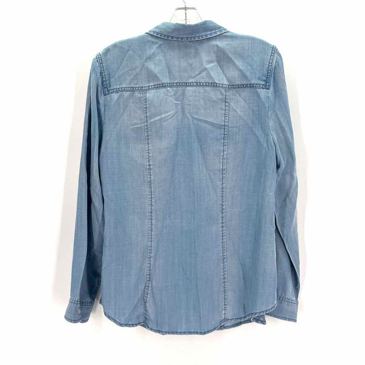 Size M Chico's Blue Tencel Shirt