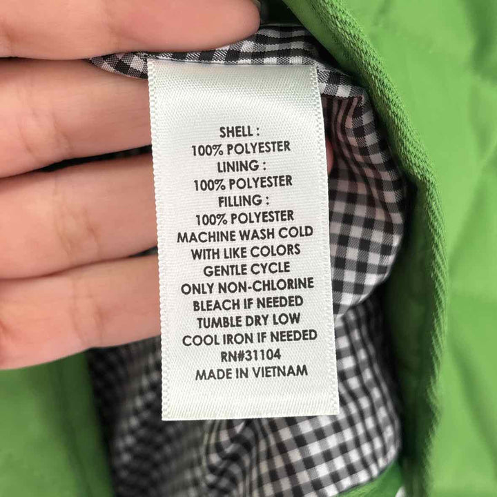 Size M CROWN & IVY Green Quilted Jacket