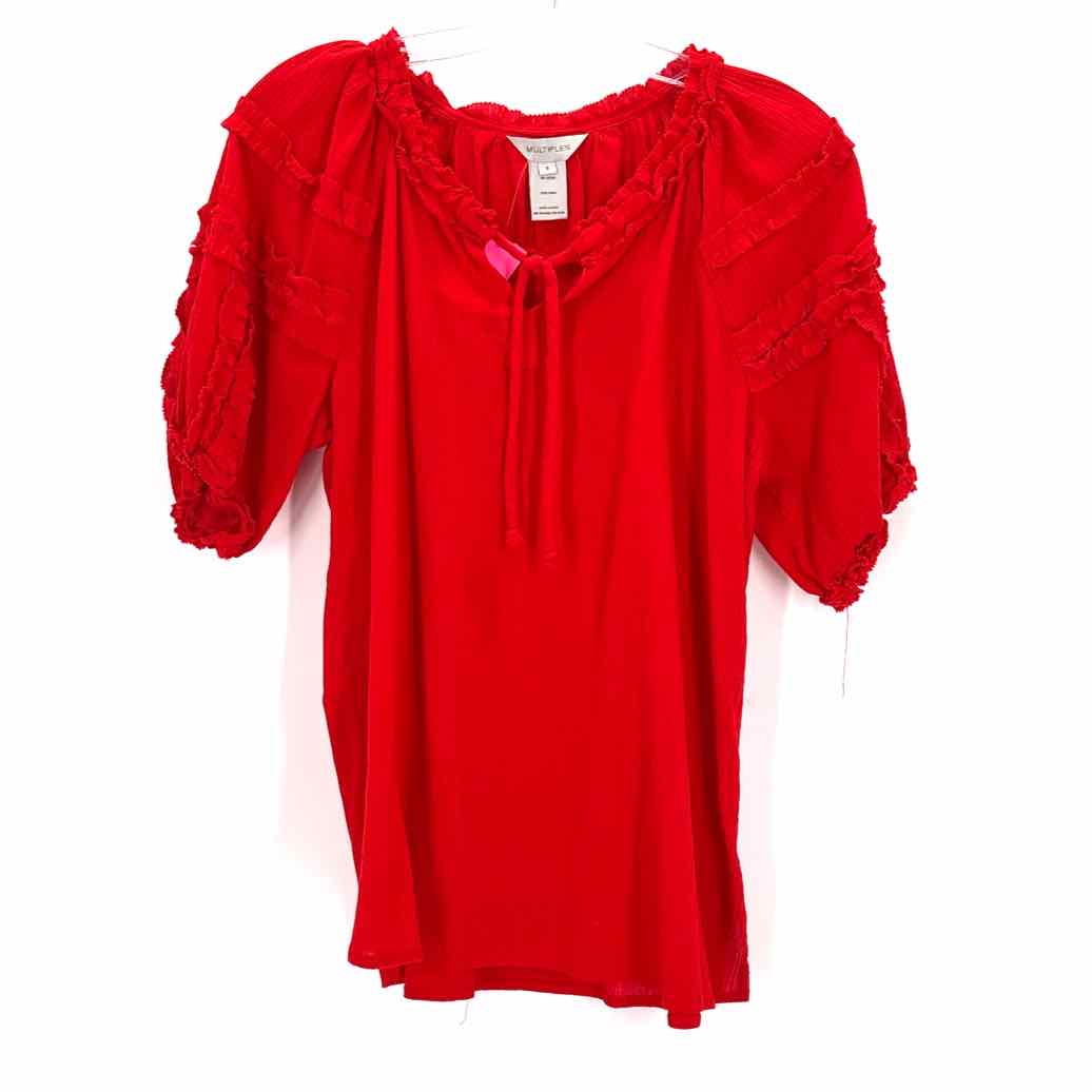 Size S MULTIPLES Red Shirt