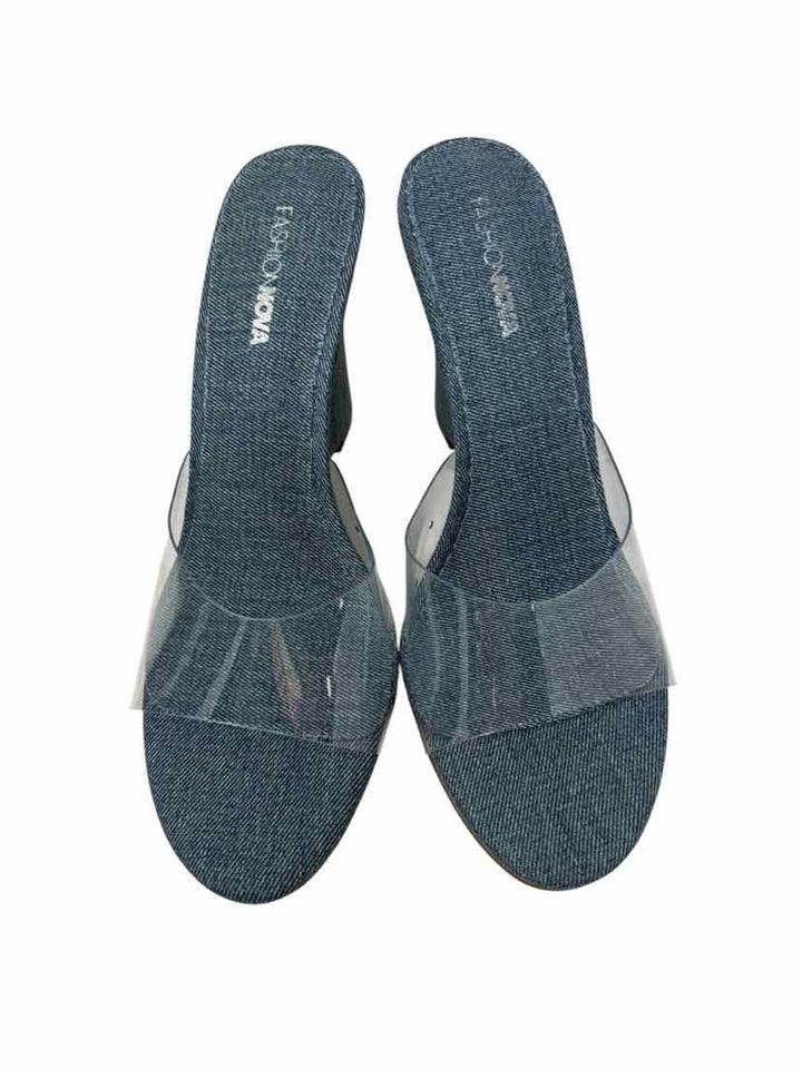 Shoe Size 9 FASHION NOVA Denim Sandals