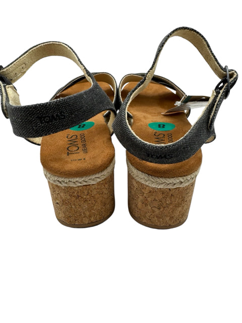 Shoe Size 8 Toms Navy Sandals