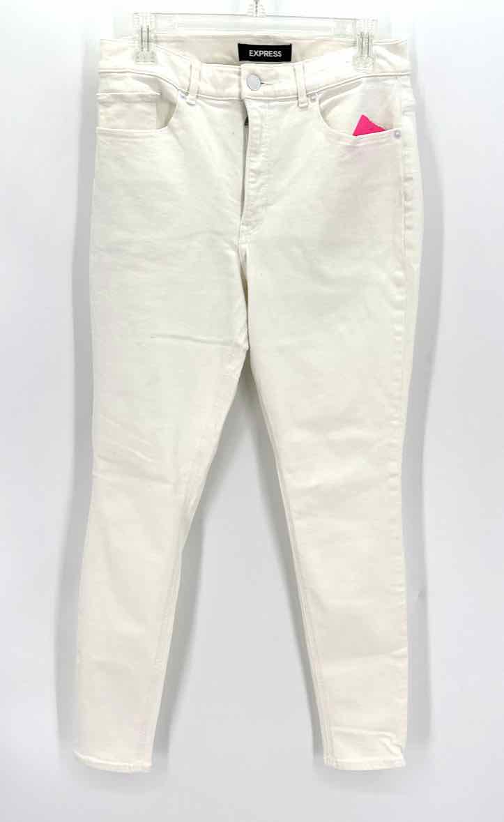 Size 10 EXPRESS White Denim Jeans
