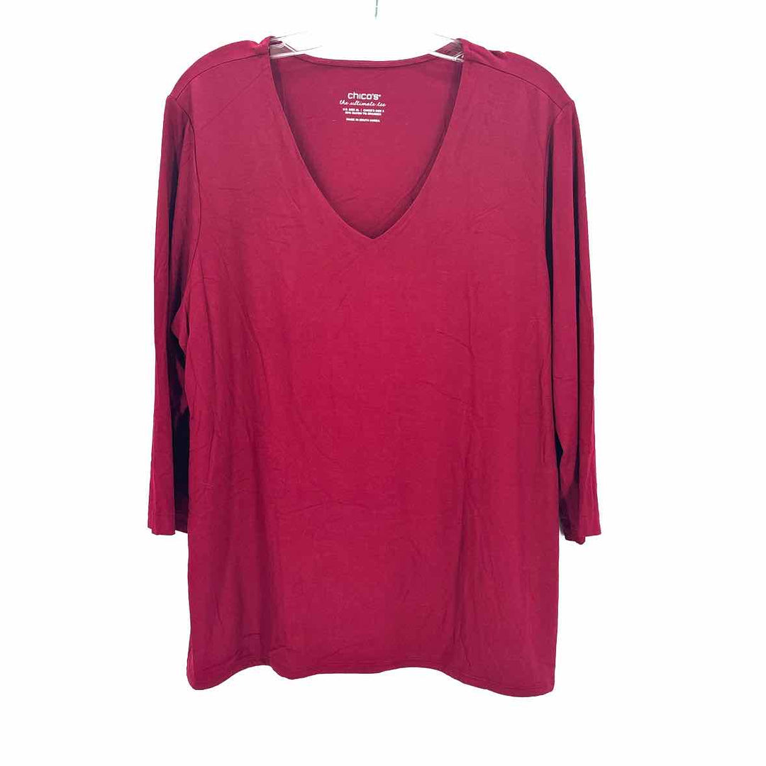Size XL Chico's Fuschia Cotton Shirt