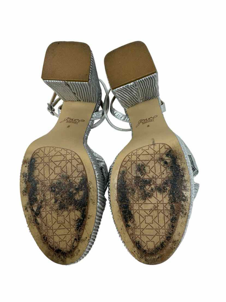 Shoe Size 8 Badgley Mischka Silver Sandals
