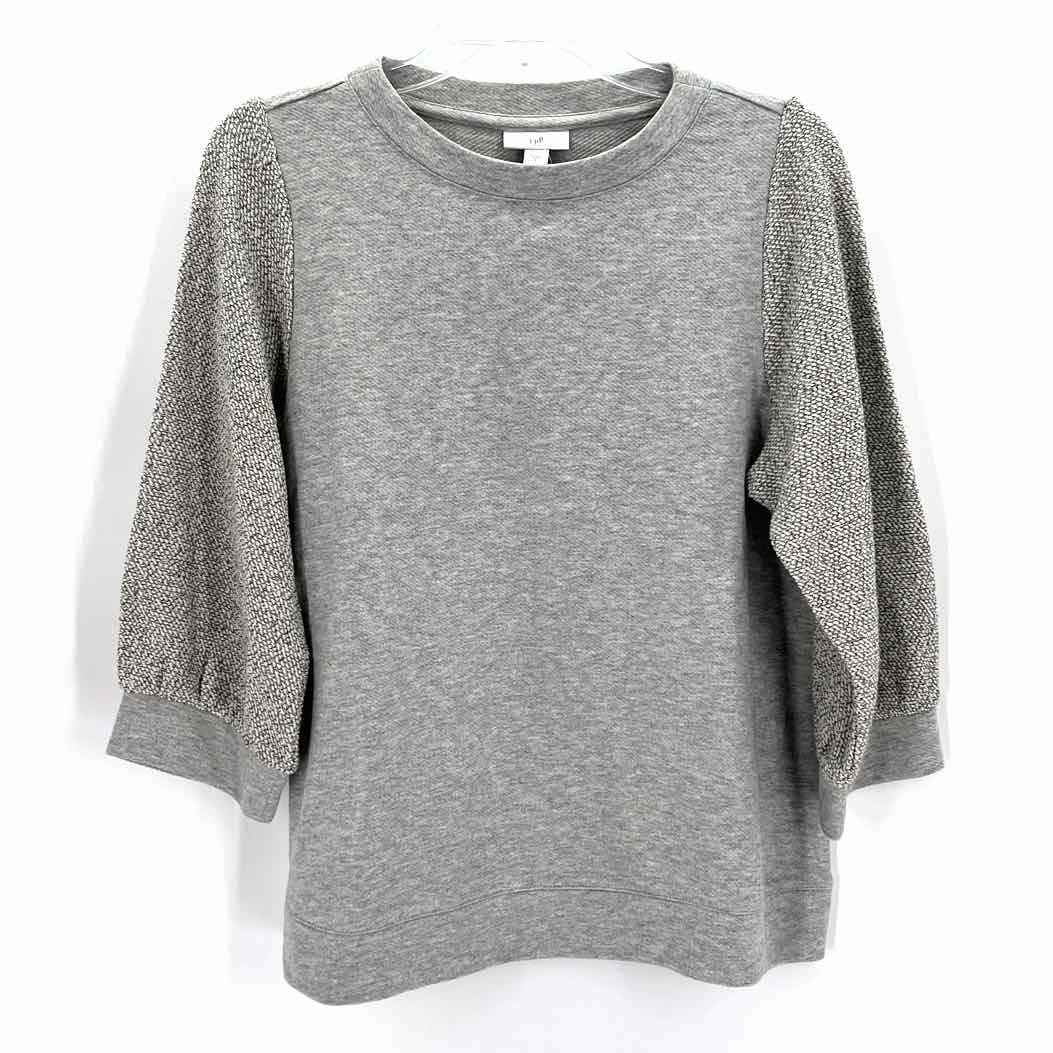 Size S J JILL Gray Cotton Sweater