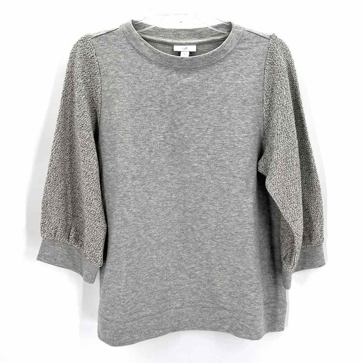 Size S J JILL Gray Cotton Sweater