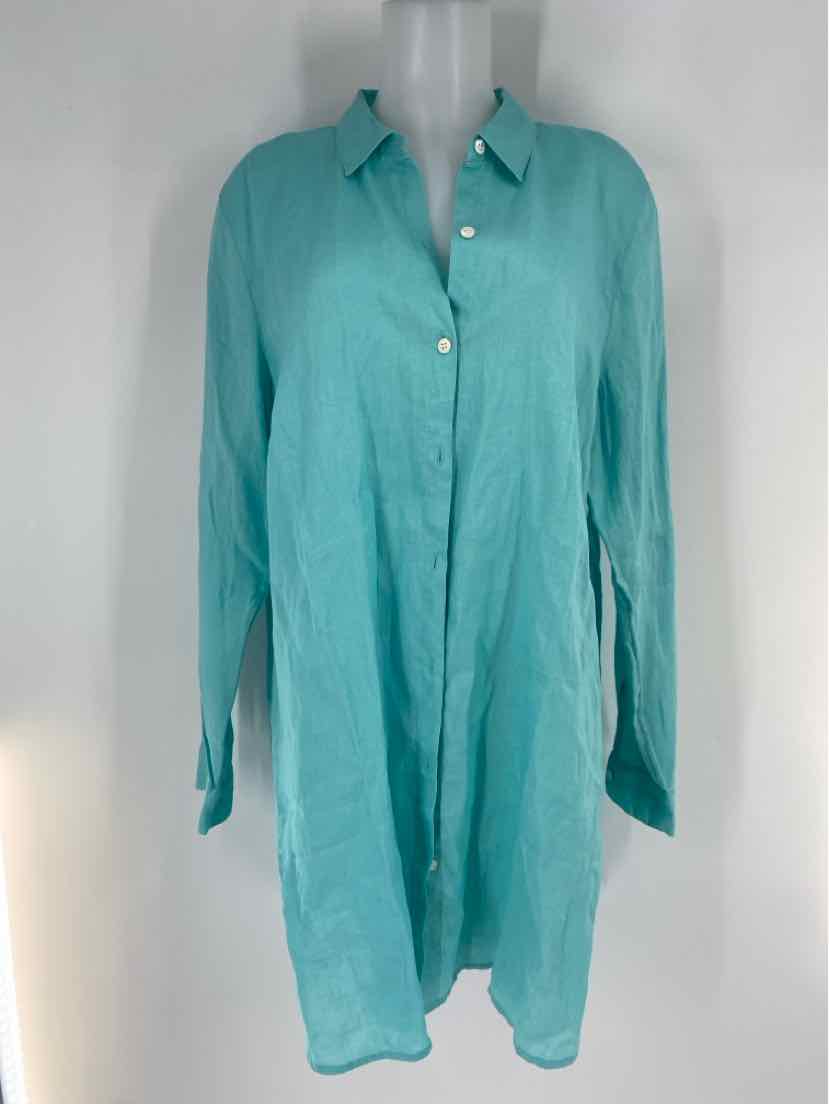 Size XL J JILL Teal Shirt