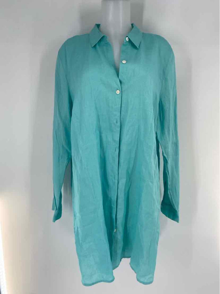 Size XL J JILL Teal Shirt