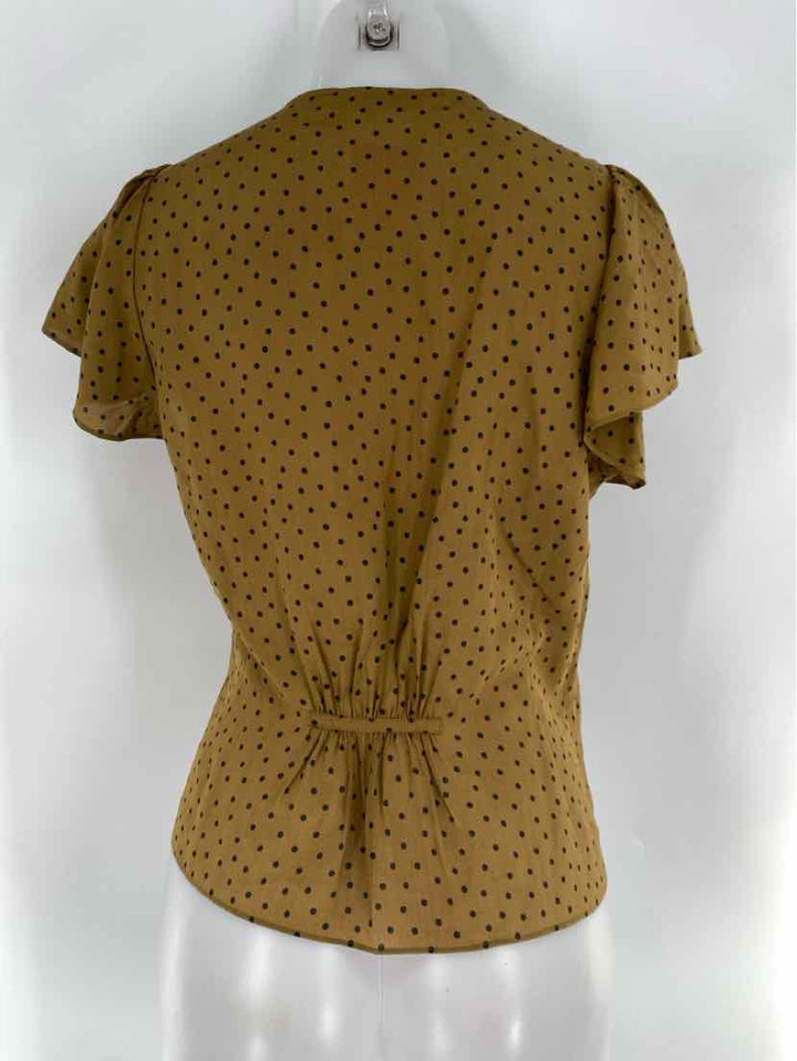 Size 8 MADEWELL Bronze Silk Shirt