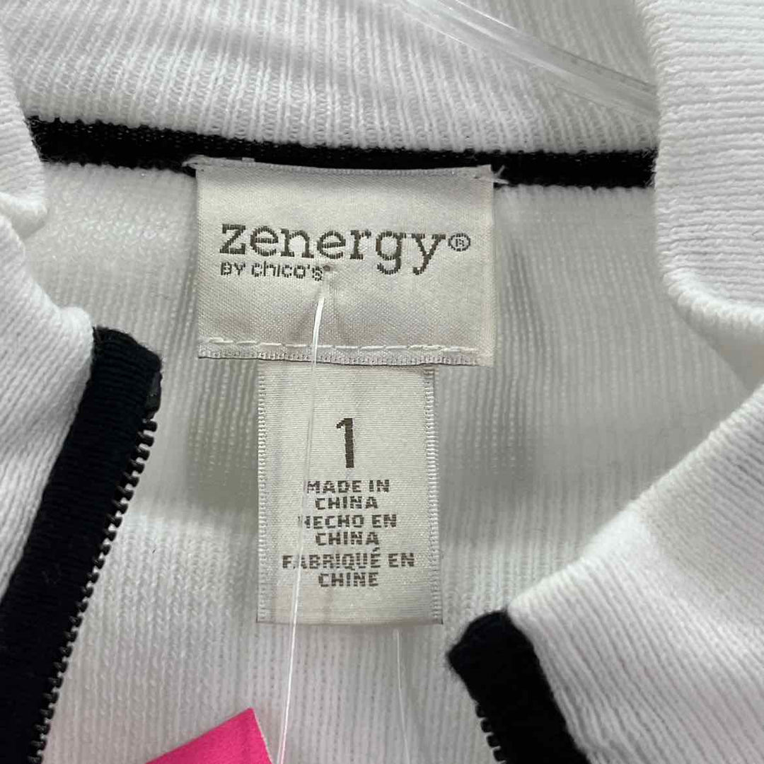 Size M Chico's White Knit Cardigan