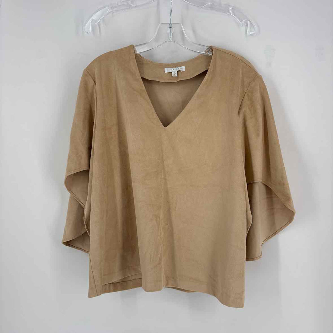 Size L ANNA CATE Brown Shirt