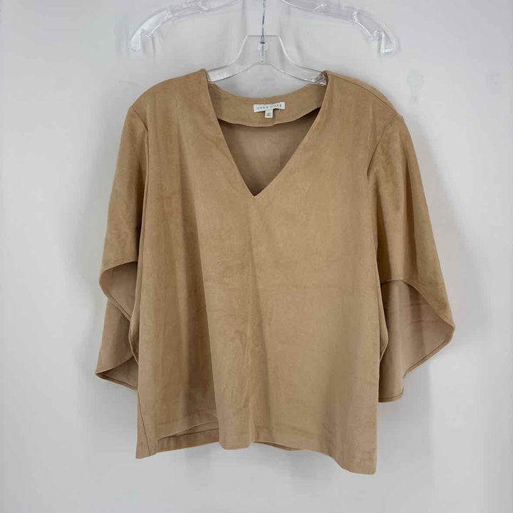 Size L ANNA CATE Brown Shirt