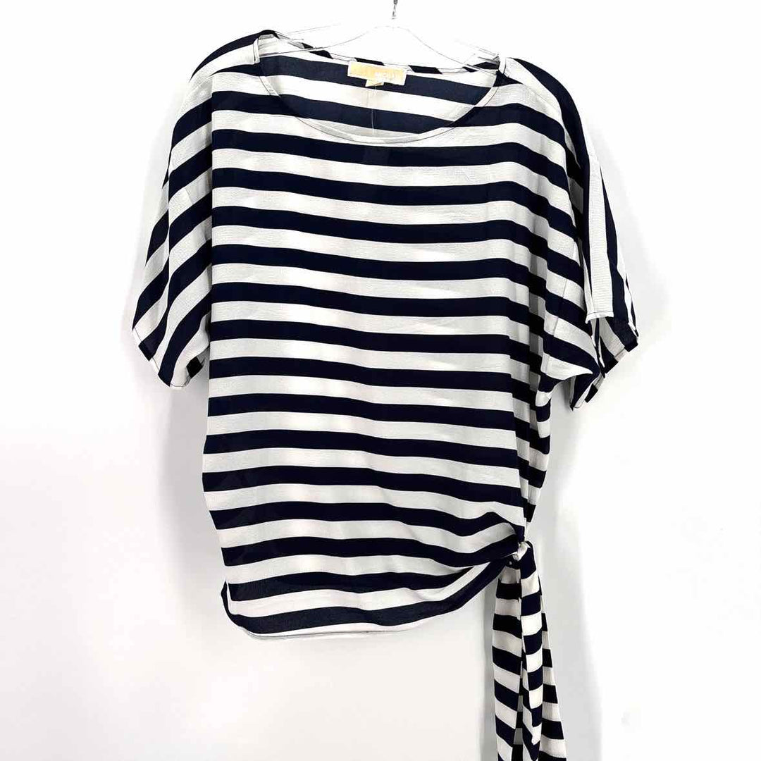 Size S Michael Kors Navy Print Shirt