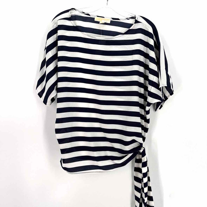 Size S Michael Kors Navy Print Shirt