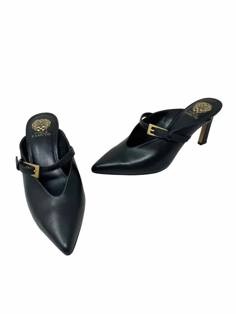 Shoe Size 7 Vince Camuto Black Leather Pumps