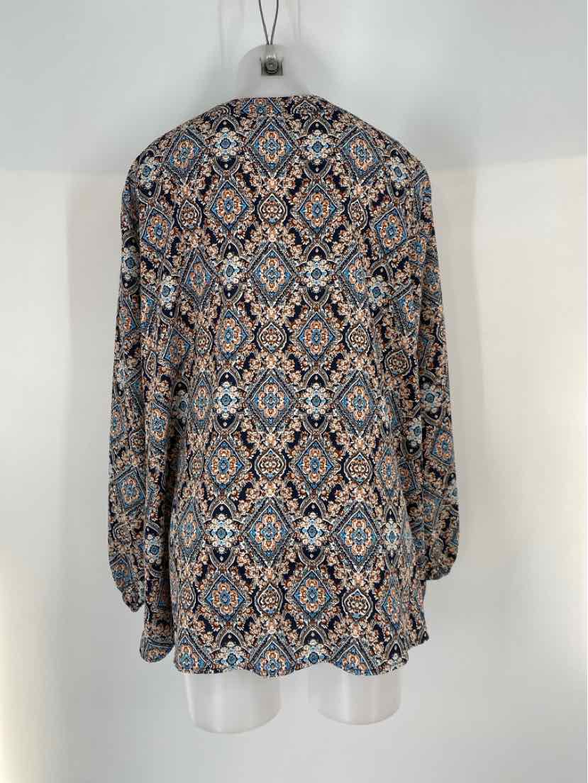 Size 22 Navy Print Shirt